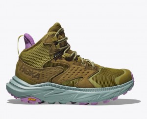 Botte Randonnée HOKA Anacapa 2 Mid GTX Femme Vert Olive | 0417CAPXB