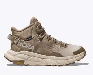 Botte Randonnée HOKA Trail Code GTX Homme Kaki Beige | 5342LGOBE