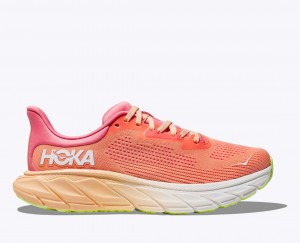 Chaussure Running HOKA Arahi 7 Femme Corail | 1537LYVJU