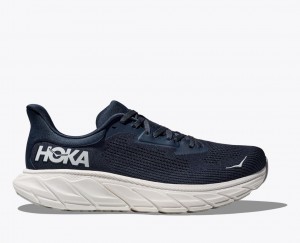 Chaussure Running HOKA Arahi 7 Homme Bleu Marine Blanche | 8502SOEAG