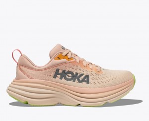 Chaussure Running HOKA Bondi 8 Femme Beige | 9478KIGWL