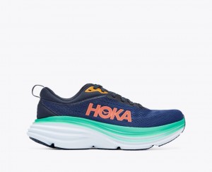 Chaussure Running HOKA Bondi 8 Femme Bleu Foncé Turquoise | 5627LVIRB