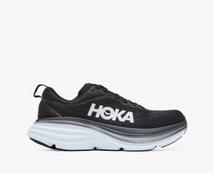 Chaussure Running HOKA Bondi 8 Femme Noir Blanche | 6719AZXWP