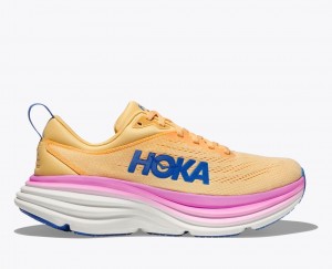 Chaussure Running HOKA Bondi 8 Femme Orange Clair Rose | 8360WVGAP