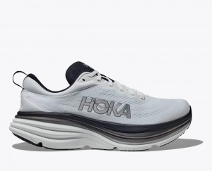 Chaussure Running HOKA Bondi 8 Homme Blanche Noir | 9386ZONHU