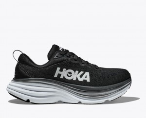 Chaussure Running HOKA Bondi 8 Homme Noir Blanche | 2197UQOSZ