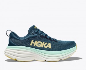 Chaussure Running HOKA Bondi 8 Homme Turquoise Foncé | 8406CNYQZ