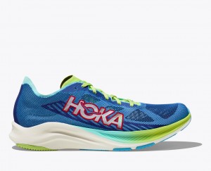 Chaussure Running HOKA Cielo Route Femme Bleu Vert | 7809KFRCE