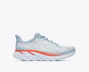 Chaussure Running HOKA Clifton 8 Femme Bleu Clair | 2613YWJLX