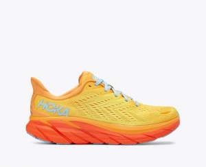 Chaussure Running HOKA Clifton 8 Homme Orange Jaune | 5870VRGQO