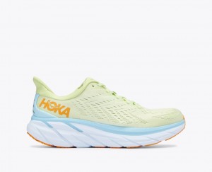 Chaussure Running HOKA Clifton 8 Homme Vert Clair | 1642BHXNU