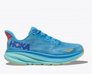 Chaussure Running HOKA Clifton 9 Femme Bleu | 7490KHBPN