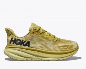 Chaussure Running HOKA Clifton 9 Femme Kaki | 7652XTUFB