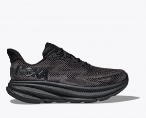 Chaussure Running HOKA Clifton 9 Femme Noir | 4921IZRGV