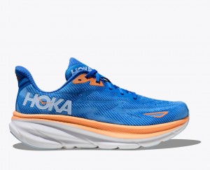 Chaussure Running HOKA Clifton 9 Homme Bleu Orange | 1654BCPIV