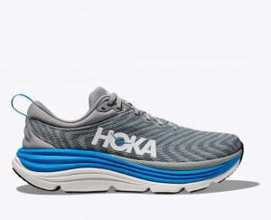 Chaussure Running HOKA Gaviota 5 Homme Grise Bleu | 3910ZHMFB