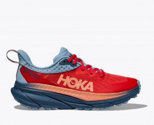 Chaussure Trail Running HOKA Challenger 7 GTX Femme Orange Foncé | 9761JYHNS