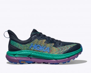 Chaussure Trail Running HOKA Mafate Speed 4 Homme Bleu Foncé Vert | 2401LRIHS