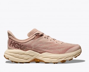 Chaussure Trail Running HOKA Speedgoat 5 Femme Beige | 6412MFRZQ