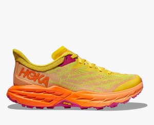 Chaussure Trail Running HOKA Speedgoat 5 Femme Jaune Orange | 3546XBSGN