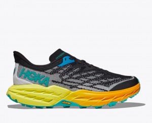 Chaussure Trail Running HOKA Speedgoat 5 Femme Noir Grise Orange | 8024BQZOA