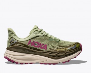 Chaussure Trail Running HOKA Stinson 7 Femme Vert Clair Vert Olive | 1729MNTEQ