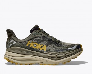 Chaussure Trail Running HOKA Stinson 7 Homme Vert Olive Noir | 4897SBEGT