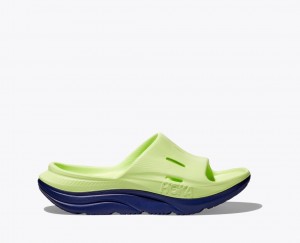 Claquette HOKA Ora Recovery 3 Enfant Vert Bleu Marine | 1807KNYFE