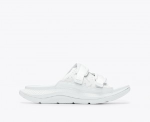 Slide HOKA Ora Luxe Homme Blanche | 8423ABQCF