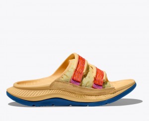 Slide HOKA Ora Luxe Homme Orange Clair | 4573WYKCG