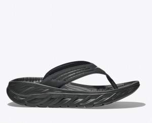 Tong HOKA ORA Recovery Homme Noir | 3187VQREM