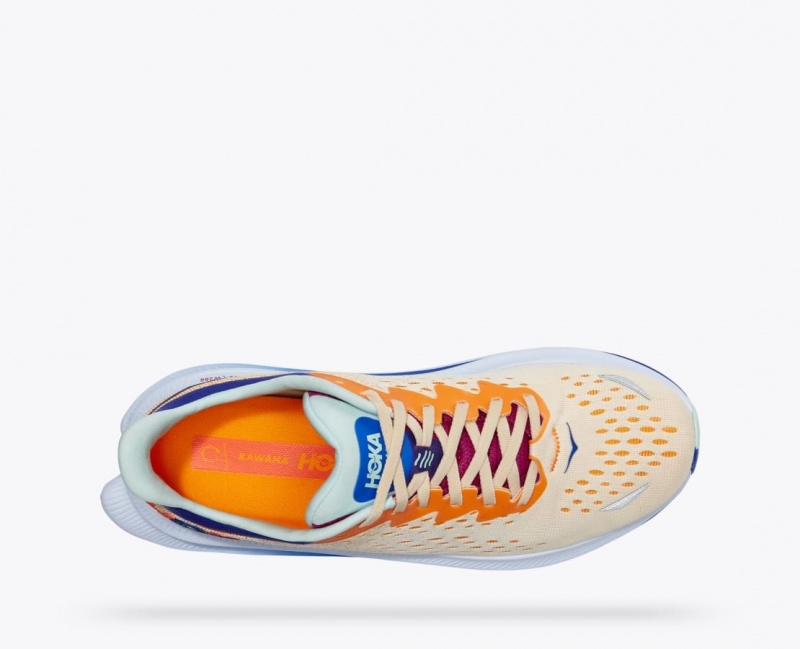 Basket HOKA Kawana Homme Orange Blanche | 3870MBLKZ