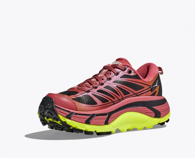 Basket HOKA Mafate Speed 2 Femme Rouge Marron Noir | 0479NWKYP