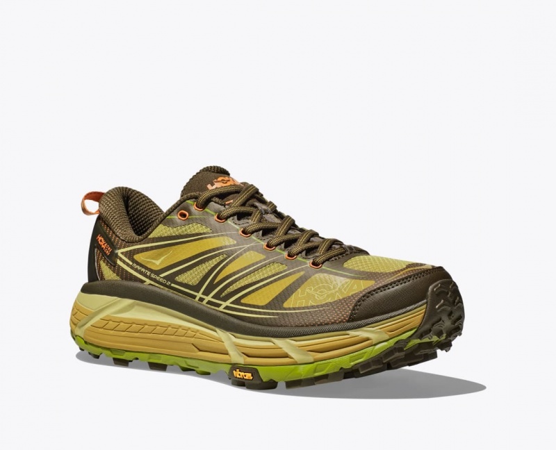 Basket HOKA Mafate Speed 2 Femme Vert Olive Foncé | 9781RZDKO