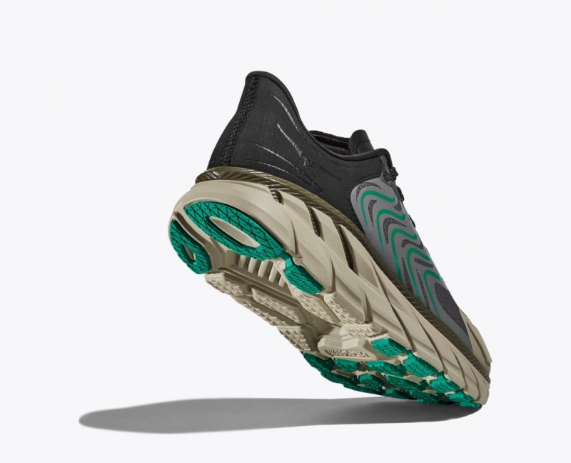 Basket HOKA Stealth/Tech Clifton LS Femme Noir Vert | 3962NZIKD