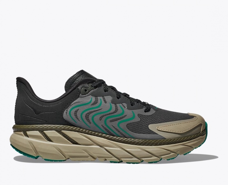 Basket HOKA Stealth/Tech Clifton LS Femme Noir Vert | 3962NZIKD