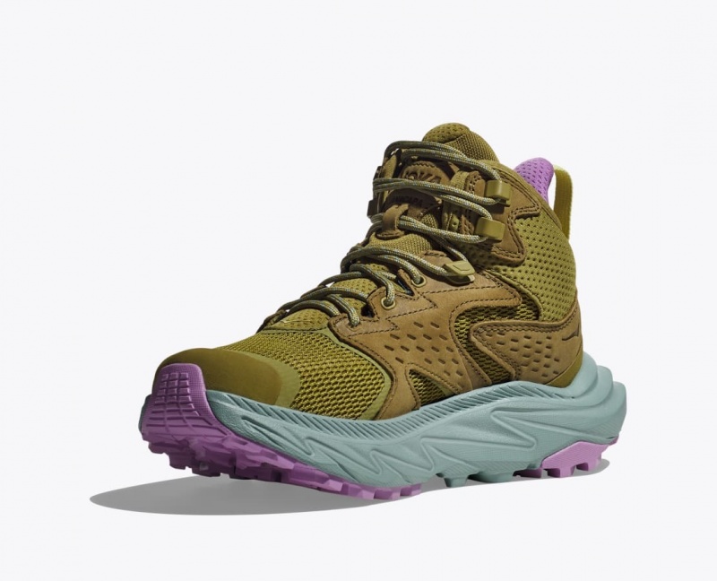 Botte Randonnée HOKA Anacapa 2 Mid GTX Femme Vert Olive | 0417CAPXB