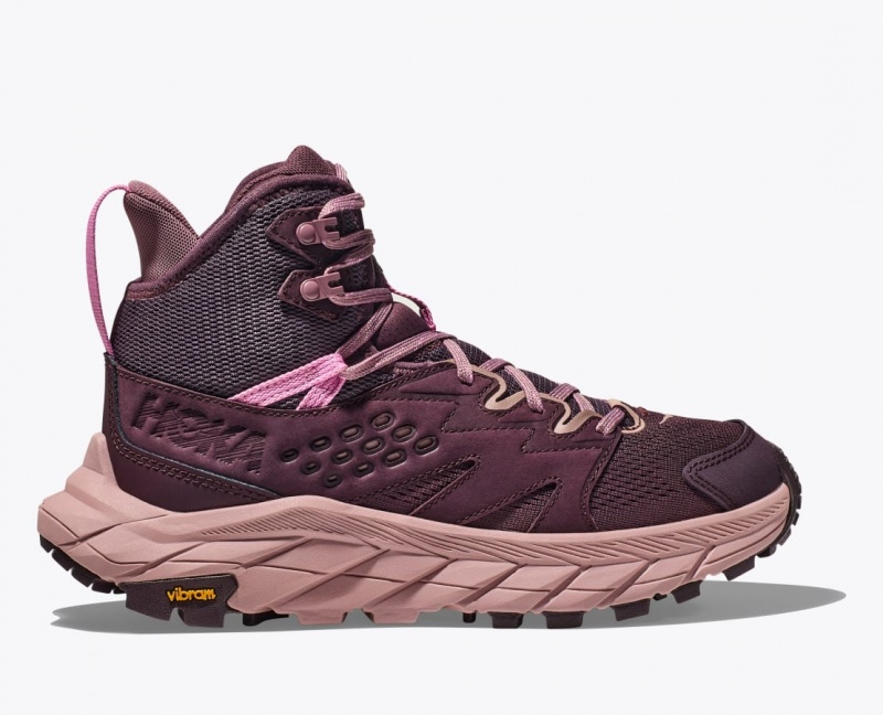 Botte Randonnée HOKA Anacapa Breeze Mid Femme Bordeaux | 6351PJXAL