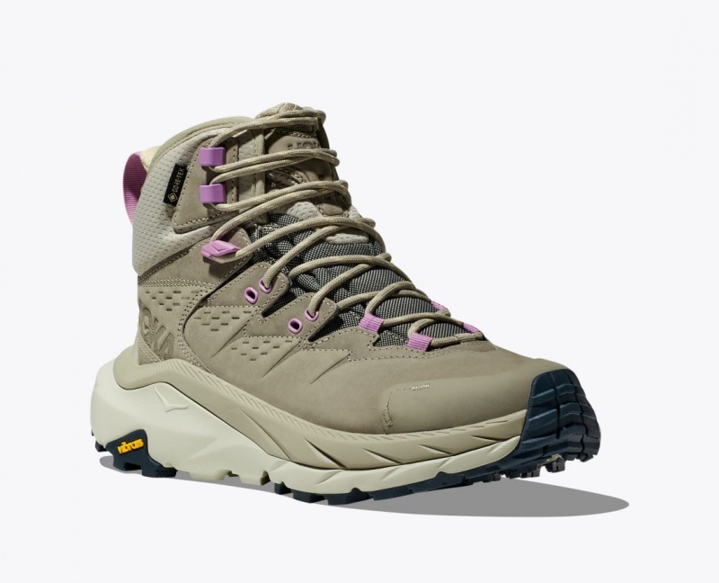 Botte Randonnée HOKA Kaha 2 GTX Femme Vert Olive Clair | 6504YOPNU