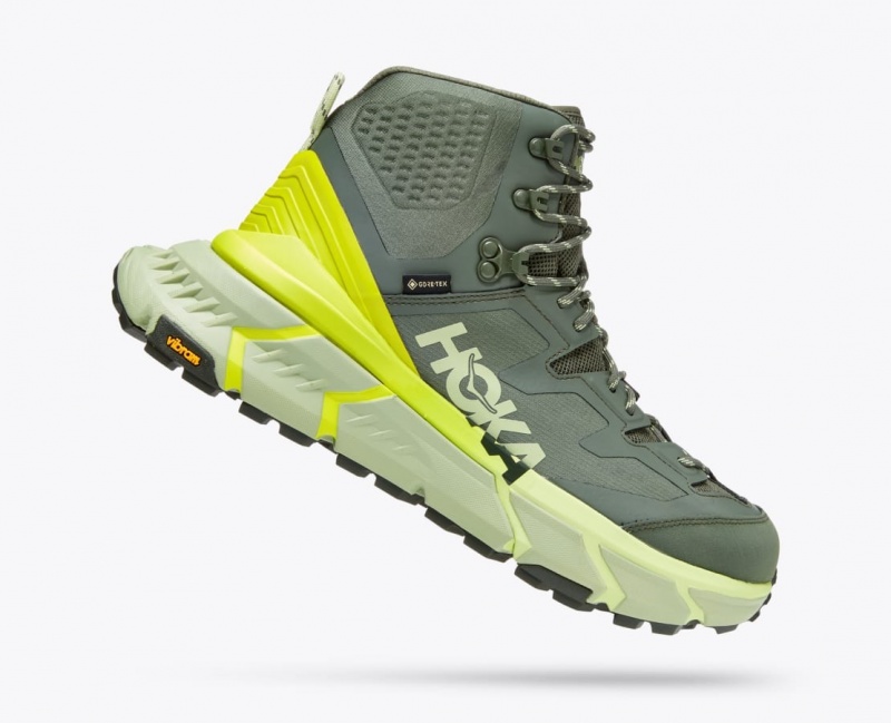 Botte Randonnée HOKA TenNine Hike GTX Homme Vert | 6710QZWMB