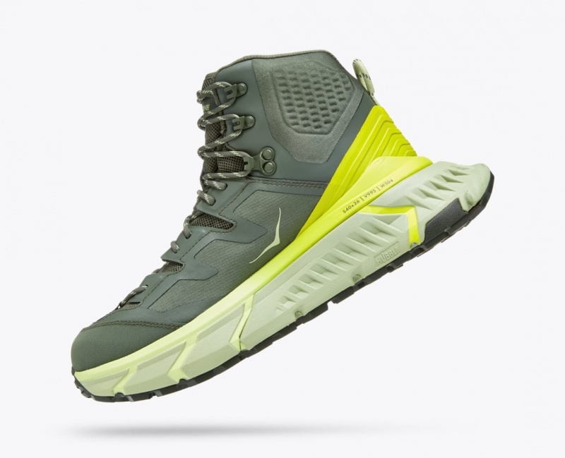 Botte Randonnée HOKA TenNine Hike GTX Homme Vert | 6710QZWMB