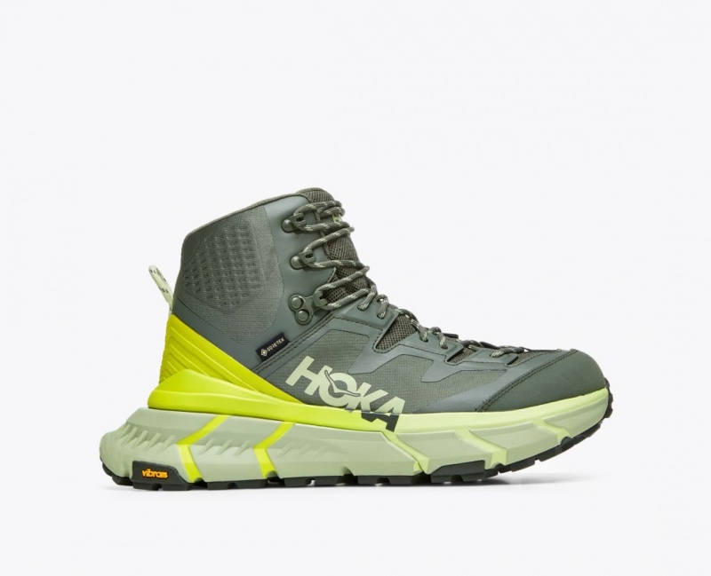 Botte Randonnée HOKA TenNine Hike GTX Homme Vert | 6710QZWMB