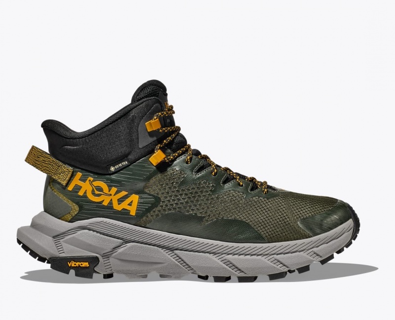 Botte Randonnée HOKA Trail Code GTX Homme Vert Foncé | 1635RLYIU