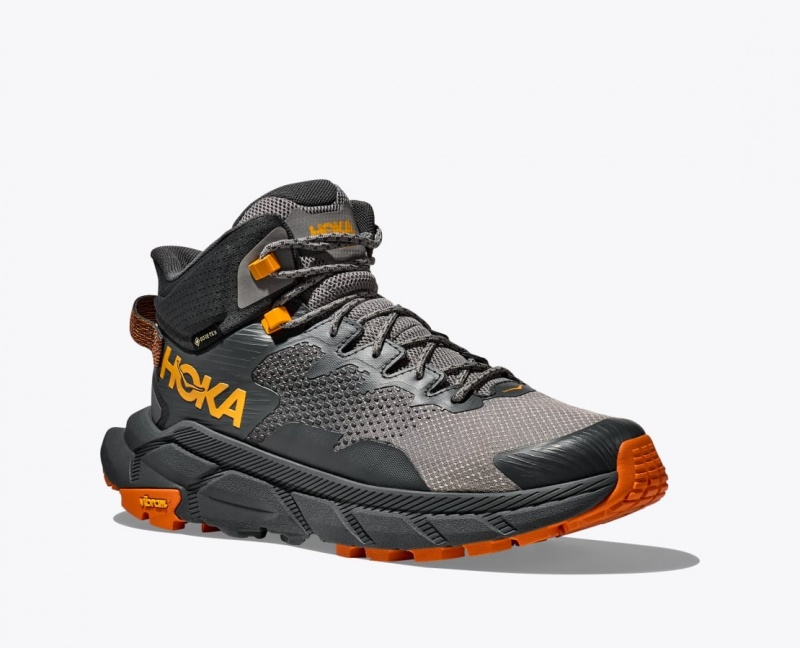 Botte Randonnée HOKA Trail Code GTX Homme Grise Noir | 1928BTWUR