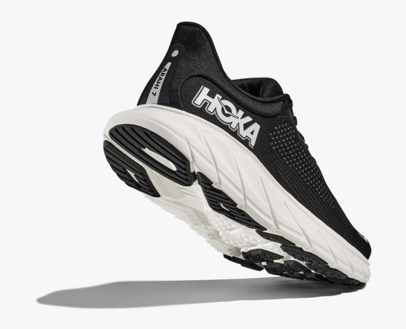 Chaussure Running HOKA Arahi 7 Femme Noir Blanche | 6540RHUXP