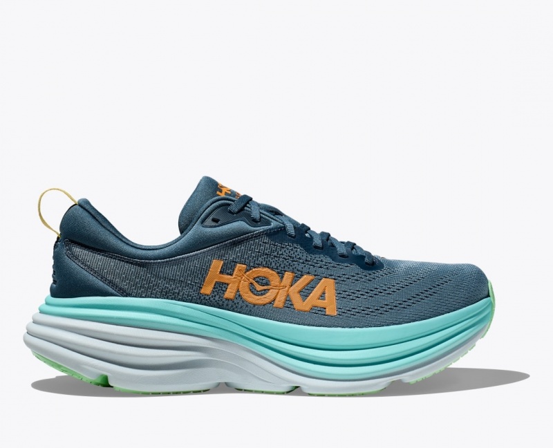 Chaussure Running HOKA Bondi 8 Homme Bleu Foncé Turquoise | 7510TYKIR