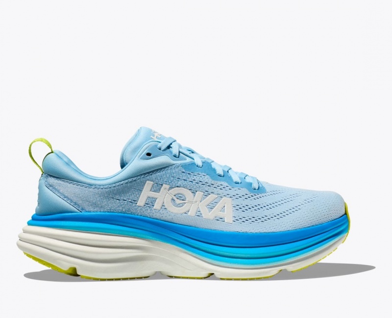 Chaussure Running HOKA Bondi 8 Homme Bleu Clair | 6193ZJBOH