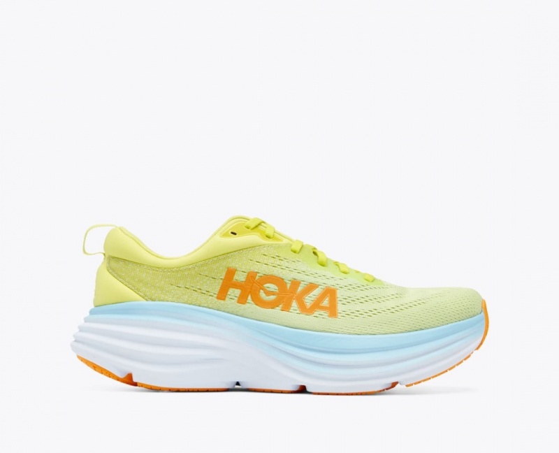 Chaussure Running HOKA Bondi 8 Homme Vert Clair Bleu Clair | 7086ZIVUF