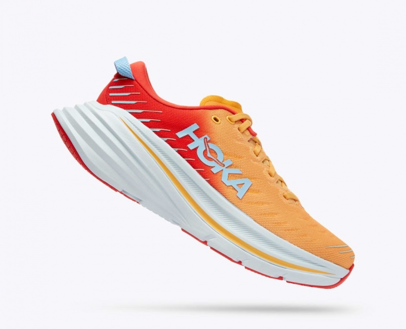 Chaussure Running HOKA Bondi X Homme Orange Rouge | 3617JMQEO