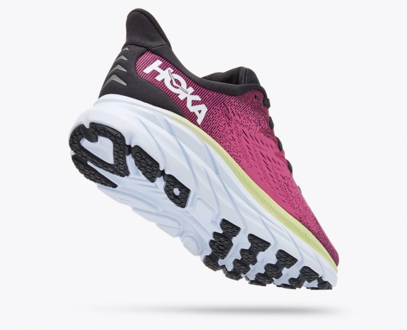 Chaussure Running HOKA Clifton 8 Femme Bordeaux Clair | 1389LISMV